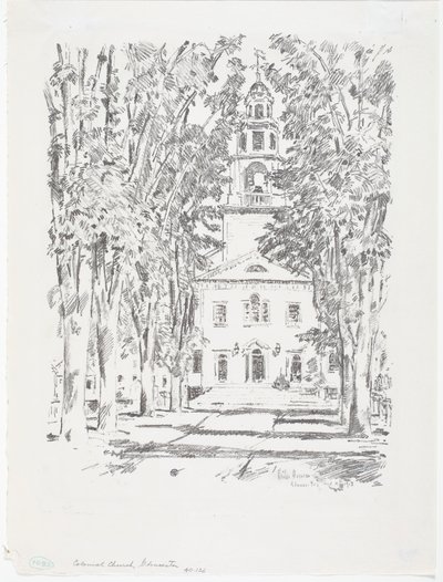 Église coloniale, Gloucester - Childe Frederick Hassam