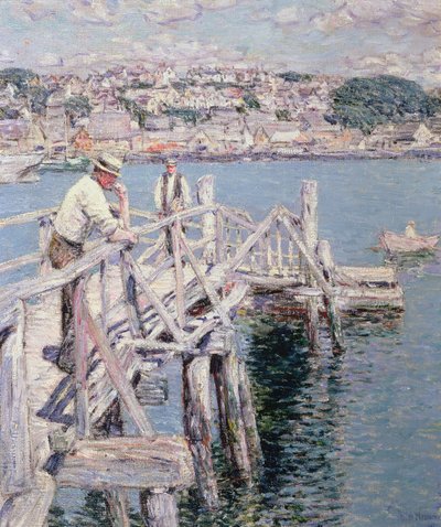 Scène de quai, Gloucester - Childe Frederick Hassam