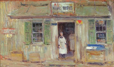 Dépôt de Nouvelles, Cos Cob - Childe Frederick Hassam