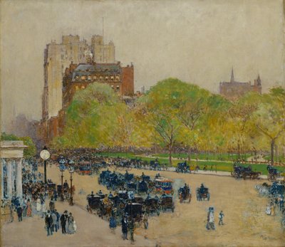 Matin de printemps au cœur de la ville - Childe Frederick Hassam