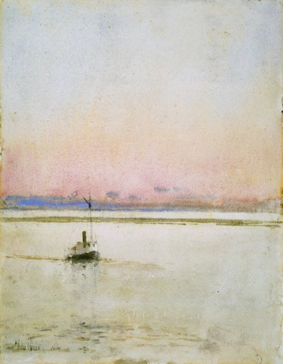 Coucher de soleil - Childe Frederick Hassam