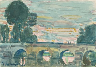 Le Pont à Grez - Childe Frederick Hassam