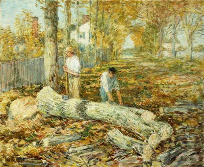 Bûcherons (Le Vieil Orme) - Childe Frederick Hassam
