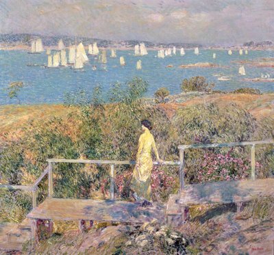Yachts, Gloucester - Childe Frederick Hassam