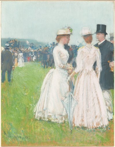 Au Grand Prix de Paris - Childe Hassam