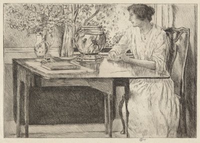Table coloniale, Cos Cob, 1915 - Childe Hassam