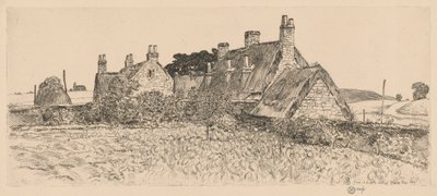 Cottages anglais - Childe Hassam