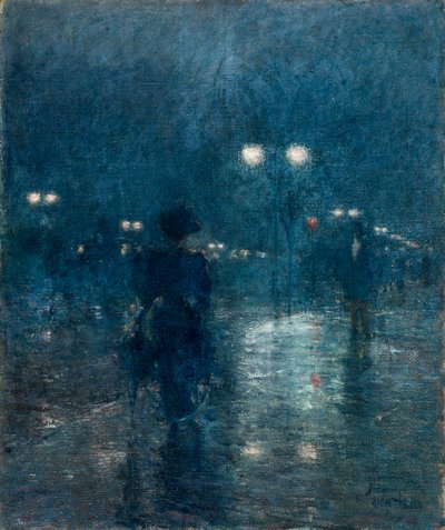 Nocturne sur la Cinquième Avenue, vers 1895 - Childe Hassam