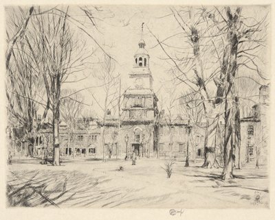 Independence Hall, Philadelphie, 1926 - Childe Hassam