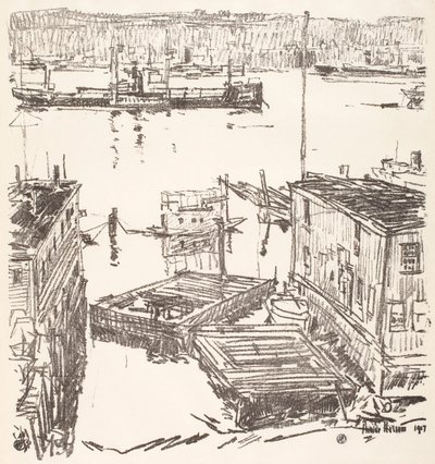 North River - Childe Hassam