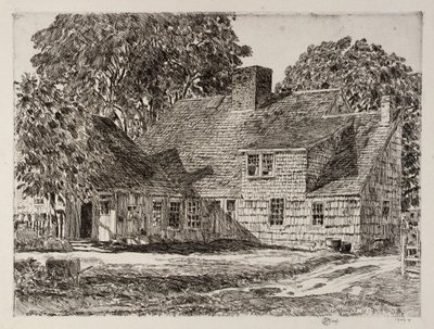 Old Dominy House - Childe Hassam