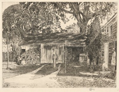 Vieux hangar à bois, Easthampton, 1929 - Childe Hassam