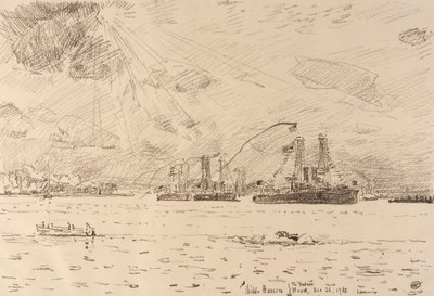 Le retour de la flotte - Childe Hassam