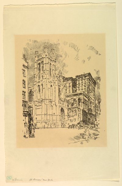 St. Thomas, New York - Childe Hassam