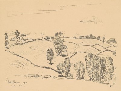 Clôtures en pierre, pays de Nod - Childe Hassam