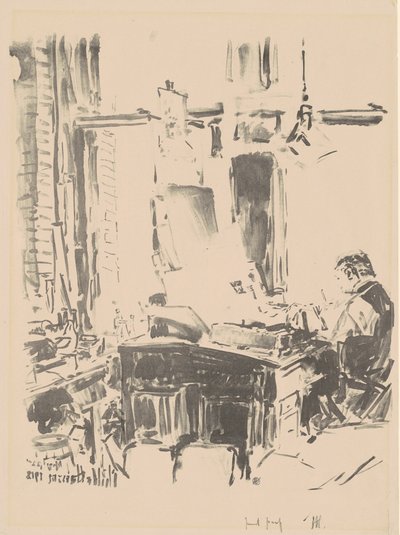 Le lithographe - Childe Hassam
