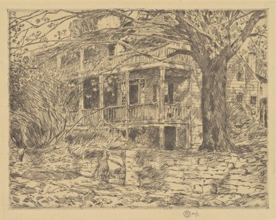 La vieille maison, Cos Cob - Childe Hassam