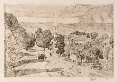 The Vermont Village (Peacham) - Childe Hassam