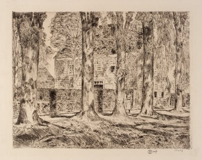 The Village Elms, Easthampton - Childe Hassam