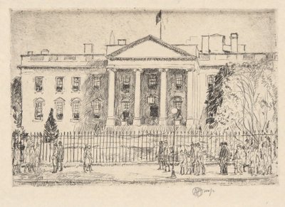 La Maison Blanche - Childe Hassam