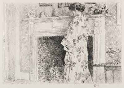 Le kimono blanc - Childe Hassam