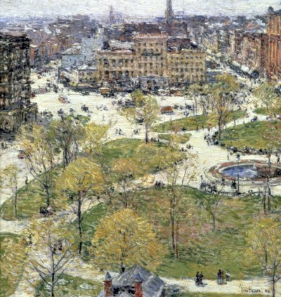 Union Square au printemps, 1896 - Childe Hassam
