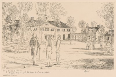 Washington à Mt. Vernon - Childe Hassam