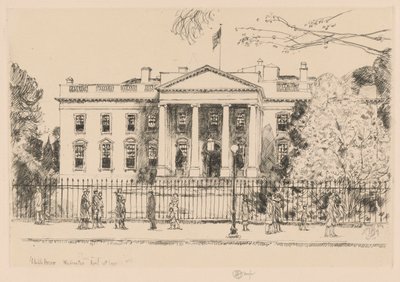 Maison Blanche, Washington, 1925 - Childe Hassam