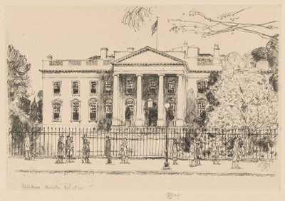Maison-Blanche, Washington, 1925 - Childe Hassam