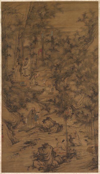 Les Sept Sages de la forêt de bambous - China, Qing dynasty