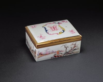 Boîte à priser monogrammée, période Qianlong (1736-95) vers 1750 - Chinese School