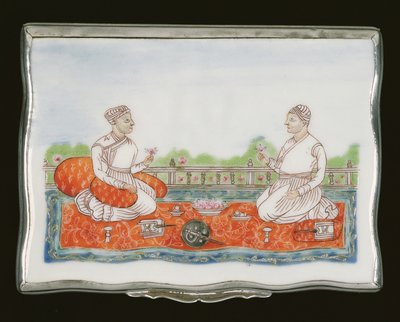 Boîte à priser moghole, période Qianlong (1736-95) vers 1760 - Chinese School