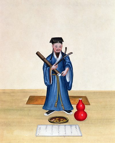 Un taoïste en Chine, c.1785 - Chinese School