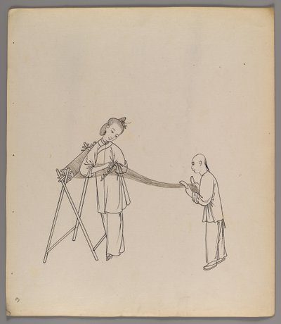 Album de feuilles séparées : Culture et production de la soie - Chinese School