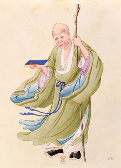 Un vieil homme chinois, illustration d
