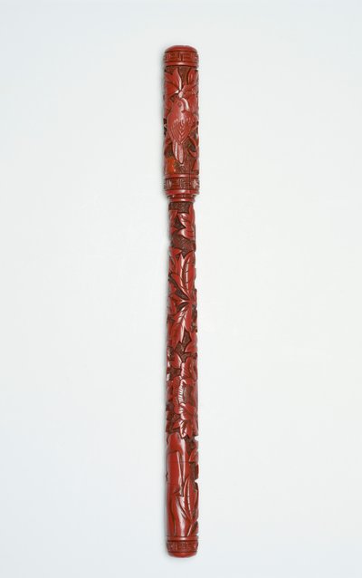 Brosse sculptée et couvercle, chinois, 16ème siècle - Chinese School