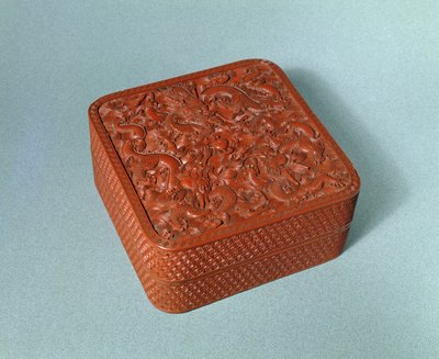 Boîte sculptée, 18e siècle - Chinese School