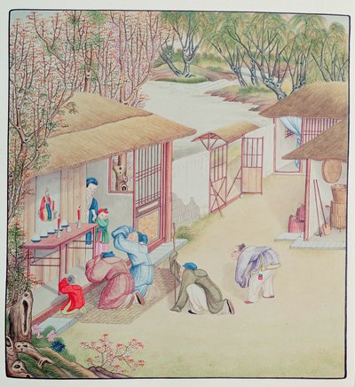 Scène de dévotion - Chinese School