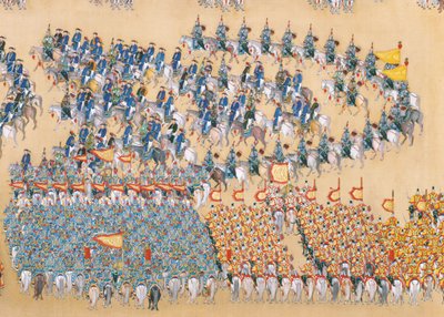 Revue de la grande parade des troupes par l