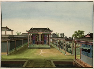 Scène de jardin, c.1820-40 - Chinese School