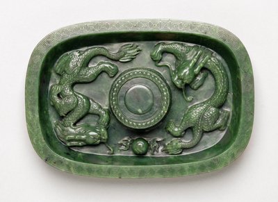 Support de coupe impérial (pierre et bois) - Chinese School