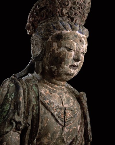 Grand bodhisattva assis en méditation, dynastie Jin (1115-1234) (détail) - Chinese School