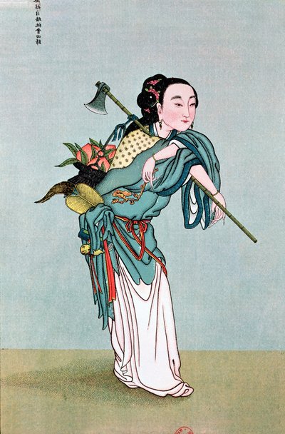 Ma Kou portant des plantes médicinales, d