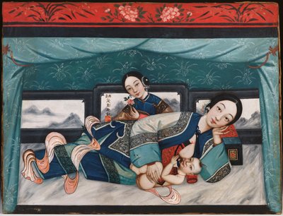Mères allaitantes avec bébés et assistante féminine - Chinese School