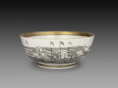 Bol à punch, vers 1800 - Chinese School