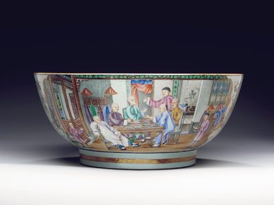 Bol à punch rare et massif, c.1775 - Chinese School