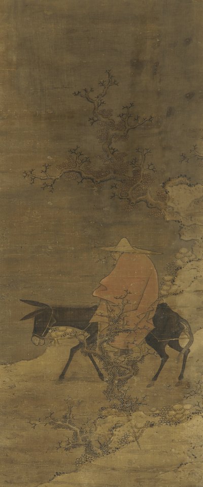 À la recherche de fleurs de prunier sous la neige, dynastie Ming ou Qing, XVe-XVIIIe siècle - Chinese School