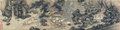 La salle de la facilité parentale, dynastie Ming ou Qing, probablement 17ème siècle - Chinese School