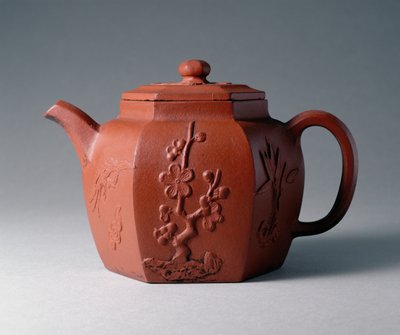 Théière hexagonale Yixing, chinoise, fin XVIIe siècle - Chinese School