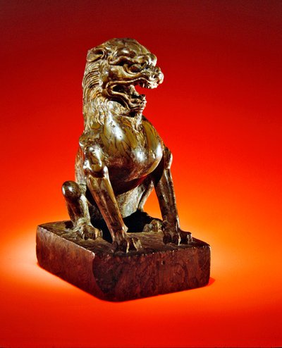 Lion assis, dynastie Tang (618-906) - Chinese School Chinese School